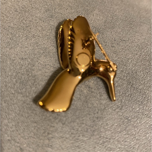 14K Gold Hummingbird Brooch - Picture 2 of 8